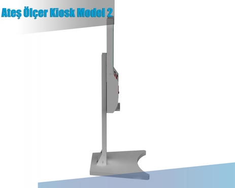 Ateş Ölçer Dezenfektan Kiosk Model 2.1 Ateş Ölçer Dezenfektan Kiosk Model 2.1
