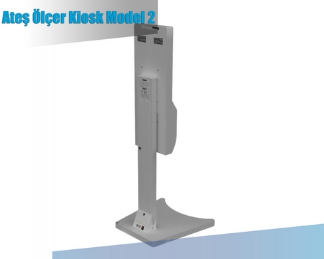 Ateş Ölçer Dezenfektan Kiosk Model 2.1 Ateş Ölçer Dezenfektan Kiosk Model 2.1