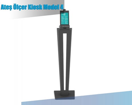 Ateş Ölçer Dezenfektan Kiosk Model 4.1 Ateş Ölçer Dezenfektan Kiosk Model 4.1