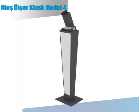 Ateş Ölçer Dezenfektan Kiosk Model 4.2 Ateş Ölçer Dezenfektan Kiosk Model 4.2
